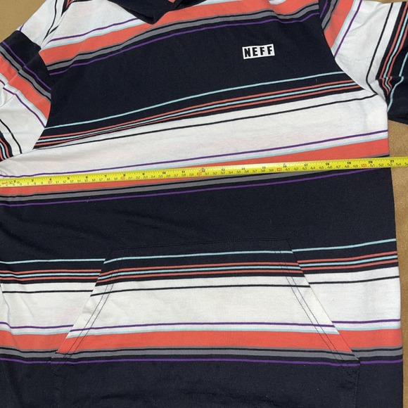 Neff "STRATUM" Light Weight Hoodie = MENS Large N.O.S. Clean Smiley Face Shirt - Picture 4 of 16